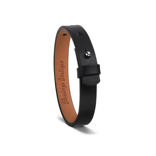 Noir Leather Bracelet