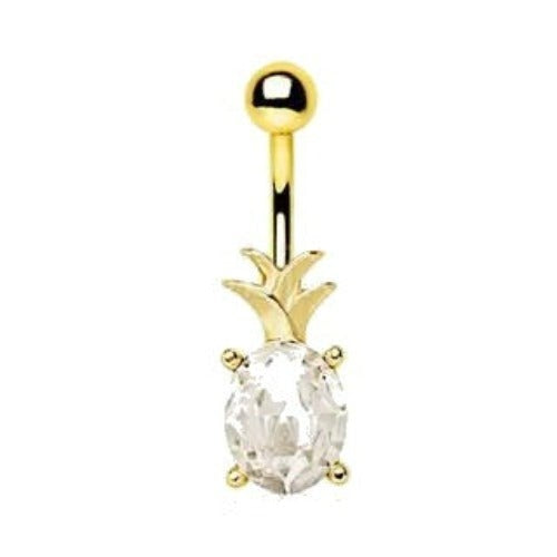 Golden Bloom Navel Ring